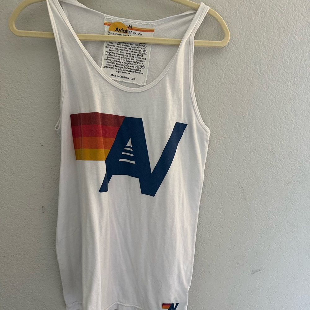 Aviator nation tank top!!! Worn once!!!